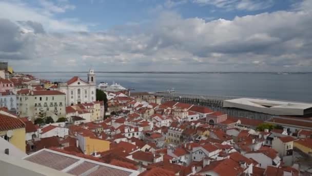 Lisabon Portugalsko Října 2018 Walking Dowton Lisabon — Stock video