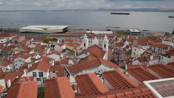 Lisboa Portugal Outubro 2018 Caminhando Dowton Lisboa — Vídeo de Stock