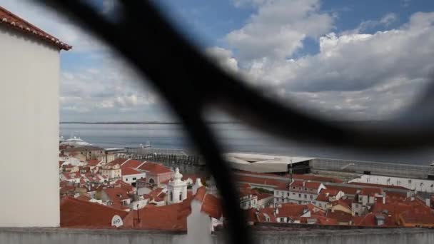 Lisboa Portugal Octubre 2018 Caminando Dowton Lisboa — Vídeos de Stock