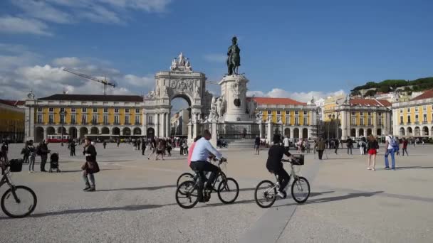 Lissabon Portugal Oktober 2018 Wandelen Dowton Lissabon — Stockvideo