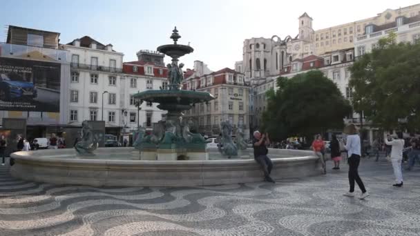 Lisboa Portugal Octubre 2018 Caminando Dowton Lisboa — Vídeos de Stock