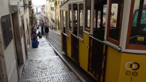 Lisboa Portugal Octubre 2018 Caminando Dowton Lisboa — Vídeo de stock