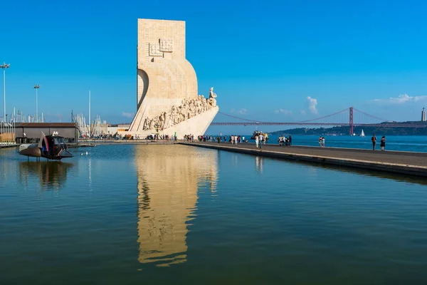 在里斯本 padrao dos descobrimentos — 图库照片