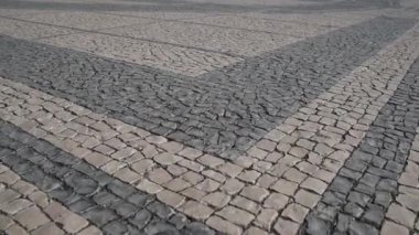 Lizbon Portekiz. 24 Ekim 2018. tipik Portekizce dowton Lizbon yan yürüyüş taş