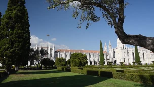 Lisbon Portugal October 2018 Jeronimos Monastery Belem District Lisbon — Stock Video