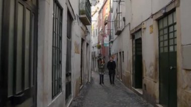 Lizbon Portekiz. 06 Kasım 2018. Lizbon, Alfama Alfama ilçesidir Lizbon en eski semtlerinden biri olan.