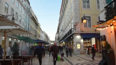 Lizbon Portekiz. 06 Kasım 2018. Dowton Lizbon sokakta Augusta