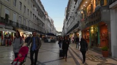 Lizbon Portekiz. 19 Ekim 2018. Dowton Lizbon, Santa Luzia bakış açısı Lizbon görünümünü