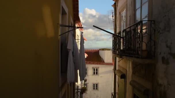 Lisboa Portugal Novembro 2018 Alfama Dos Bairros Mais Antigos Lisboa — Vídeo de Stock