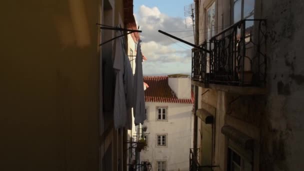 Lisboa Portugal Novembro 2018 Alfama Dos Bairros Mais Antigos Lisboa — Vídeo de Stock