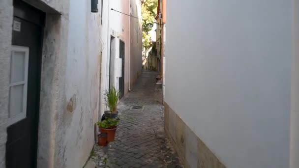 Lissabon Portugal November 2018 Alfama Wijk Lissabon Alfama Een Van — Stockvideo