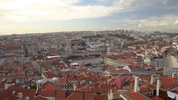 Lizbona Portugalia Listopada 2018 Chodzenie Zamku Sao Jorge Lizbonie — Wideo stockowe