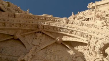 Lizbon Portekiz, 29 Kasım 2018. Lizbon Belem İlçesi'nde Jeronimos Manastırı