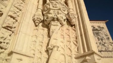 Lizbon Portekiz, 29 Kasım 2018. Lizbon Belem İlçesi'nde Jeronimos Manastırı