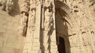 Lizbon Portekiz, 29 Kasım 2018. Lizbon Belem İlçesi'nde Jeronimos Manastırı
