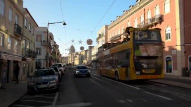 Lizbon Portekiz, 29 Kasım 2018. Lizbon Belem bölgesi görünümünü