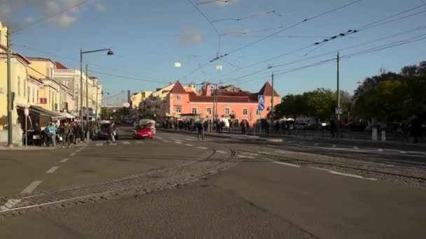 Lisbonne Portugal Novembre 2018 Vue Sur Quartier Belem Lisbonne — Video