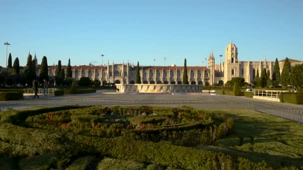 Lisbona Portogallo Novembre 2018 Vista Aerea Del Quartiere Belem Lisbona — Video Stock