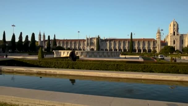 Lisbona Portogallo Novembre 2018 Vista Aerea Del Quartiere Belem Lisbona — Video Stock