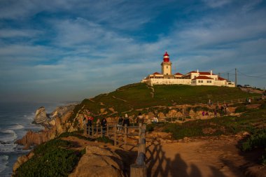 Sintra Portekiz. 17 Aralık 2018. Cabo da Roca Sintra Portekiz Avrupa'nın en ocidental noktası görülmektedir.