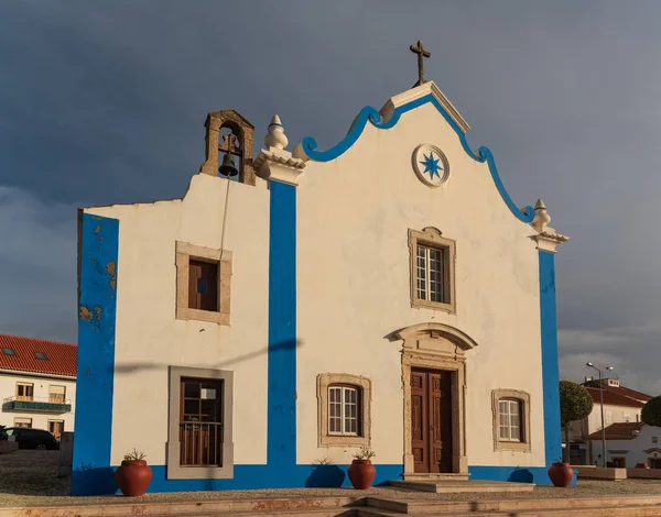 Ericeira Portugal December 2018 Utsikt Över Sao Sebastiao Kyrkan Ericeira — Stockfoto