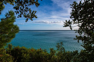 okyanus görünümü güzel doğal peyzaj Portinho da Arrabida Setubal Portekiz