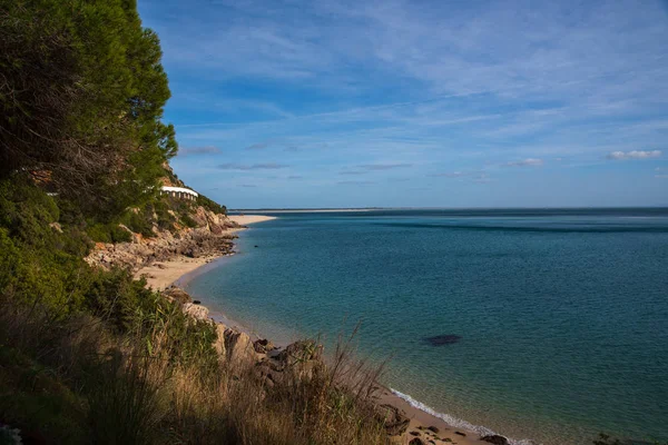在葡萄牙塞图巴尔的 Portinho Arrabida 的海景美丽的风景 — 图库照片