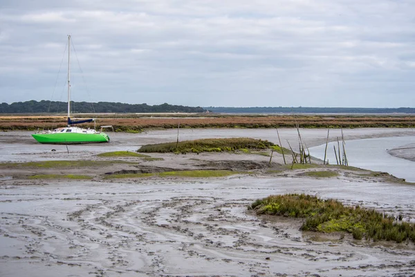 Vista Del Estuario Del Río Sado Desde Setúbal Setúbal Portugal —  Fotos de Stock