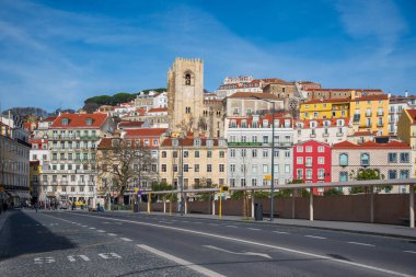 Lizbon şehir merkezi manzarası
