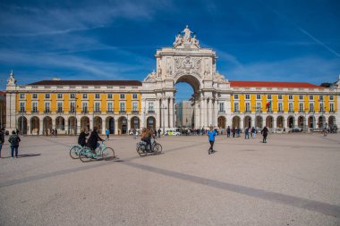 Lizbon şehir merkezi manzarası