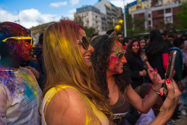 Bollywood heiliges fest in lisbon — Stockfoto