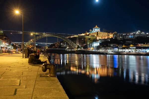 Dom Luis bridge in Porto Portugal — Stock Photo, Image