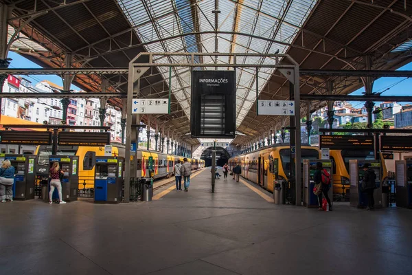 Oporto Portugal Marzo 2019 Vista Estación Sao Bento Centro Oporto —  Fotos de Stock