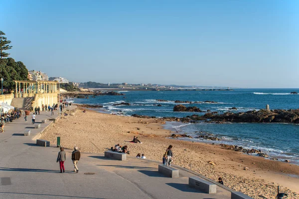 Sea Front w Porto Portugalia — Zdjęcie stockowe