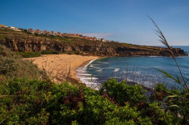 Ericeira Portekiz 'deki Sao Lourenco plajı