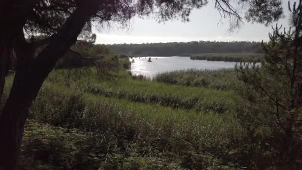 Albufeira Lagoon Portugal — Stockvideo