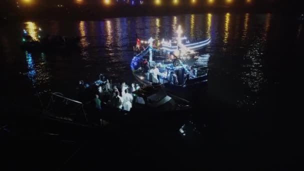 Mafra Portugal Agosto 2019 Procesión Honor Nossa Senhora Boa Viagem — Vídeos de Stock