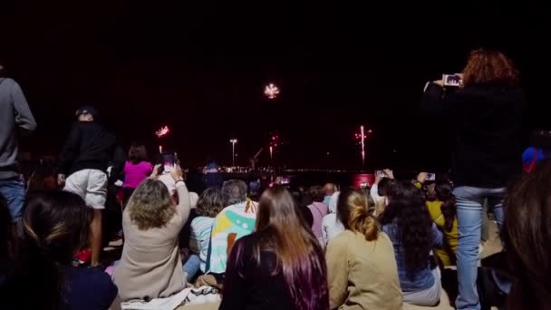 Cascais Portugália Augusztus 2019 Festas Mar Egy Kis Fesztivál Cascais — Stock videók