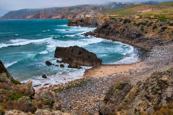 Vue Sur Plage Abano Cascais Portugal — Photo