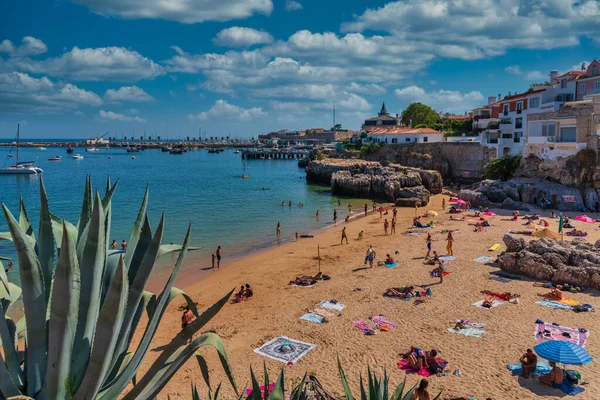 Cascais Portugal Juli 2020 Blick Auf Den Strand Rainha Cascais — Stockfoto