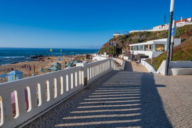 Torres Vedras, Portekiz. 13 Ağustos 2020. Santa Cruz plajı, Santa Cruz Portekiz.