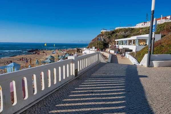 Torres Vedras Portogallo Agosto 2020 Spiaggia Santa Cruz Santa Cruz — Foto Stock