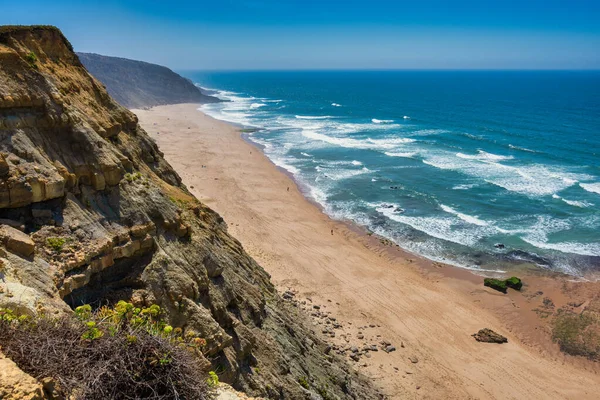 Пляж Виджа Португалии — стоковое фото