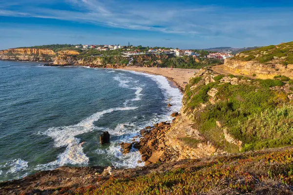 Mafra Portugal Augusti 2019 Stranden Sao Lourenco Ericeira Del Världens — Stockfoto