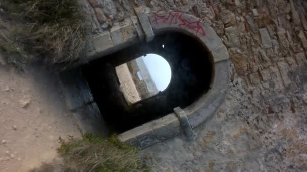 Milreus Fort Παλιό Αμυντικό Φρούριο Στην Ericeira Πορτογαλία — Αρχείο Βίντεο