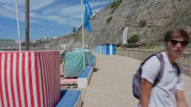 Mafra, Portekiz. 15 Ağustos 20.Portekiz 'deki Ericeira köyü manzarası.