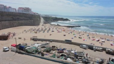 Mafra, Portekiz. 15 Ağustos 20.Portekiz 'deki Ericeira köyü manzarası.