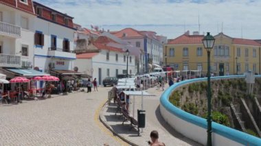 Mafra, Portekiz. 15 Ağustos 20.Portekiz 'deki Ericeira köyü manzarası.