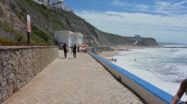 Mafra, Portekiz. 15 Ağustos 20.Portekiz 'deki Ericeira köyü manzarası.