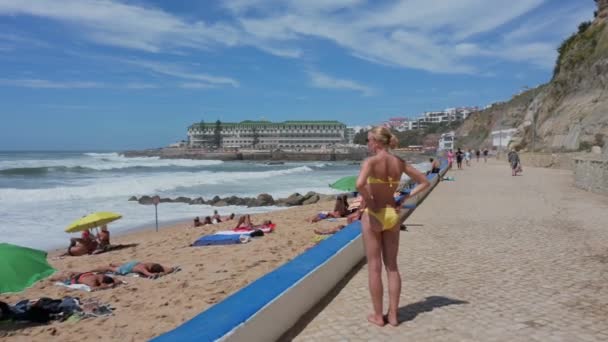 Mafra Portugal Agosto 2020 Vista Del Pueblo Ericeira Portugal — Vídeos de Stock